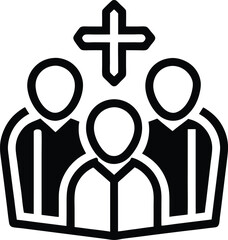 Fellowship Icon Outline Vector Illustration