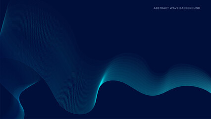 Abstract Technology Wave Line Background