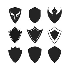 Set of Shield Icons