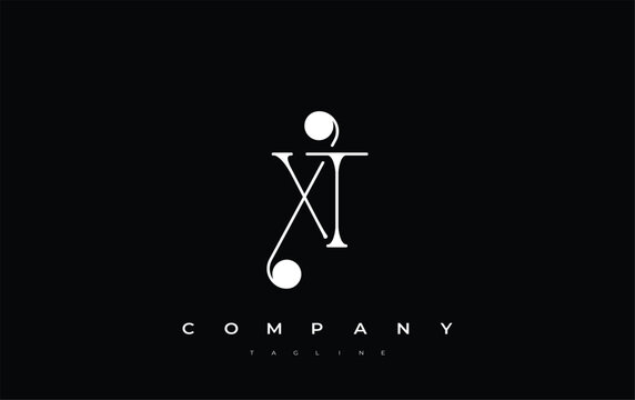 XT Typography Logo Design. Stylish monogram design depiction featuring the letters X and T combined in an artistic signature style, delivering a unique and creative visual representation.