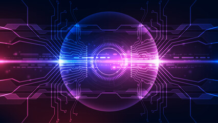 Abstract vector  futuristic connection high speed digital technology concept. background illustration