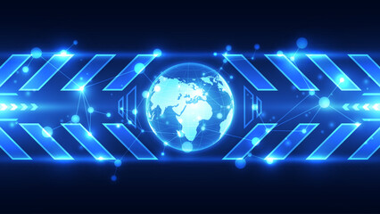 abstract future technology background concept of global business from concepts series