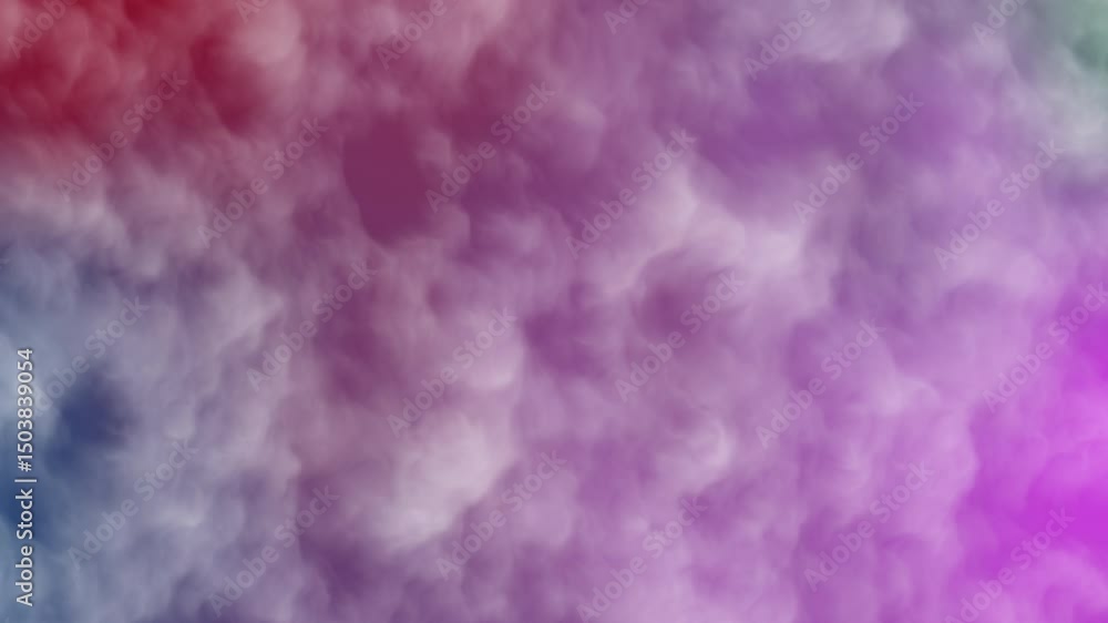 Poster abstract colorful cloud pattern with vibrant hues and soft textures for creative projects