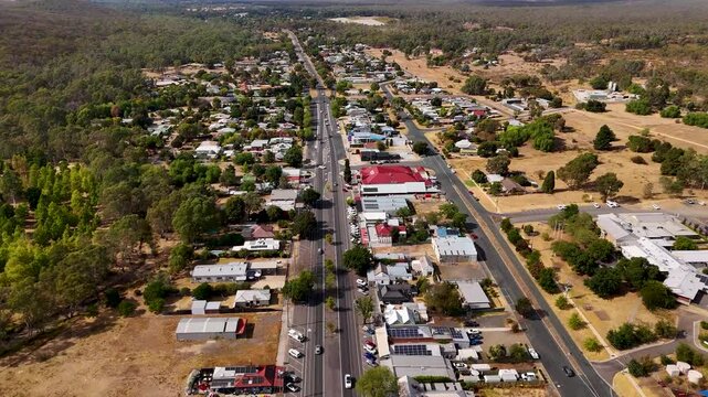Heathcote Central Victoria Aerial View