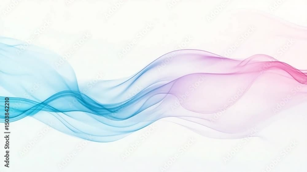 Poster fluid harmony: an abstract visualization of fluid movement and color, blending shades of blue and pi