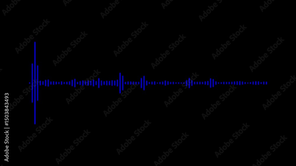 Poster abstract sound waves isolated on black background. digital radio signal symbols. audio lines isolate