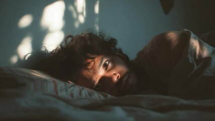 Waking Up: A serene scene of someone awakening bathed in the soft glow of morning light, capturing a moment of quiet contemplation and reflection.