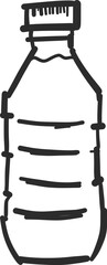 Plastic bottle illustration