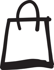 Simple hand drawn shopping bag