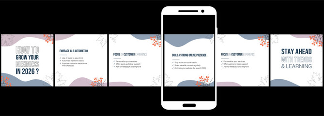 social media carousel, step by step guide to write Instagram carousel design template,LinkedIn carousel post, Instagram modern and editable business carousel template design