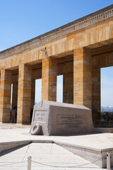 The grave of İsmet İnönü in Anıtkabir at day