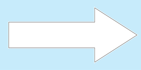 Obraz premium Long arrow icon. Long arrow vector icon. Straight long arrow vector icon. white arrow pointing right on background. Eps 10