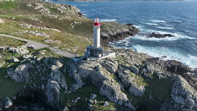 Lighthouse on Galicia's Rugged Coast