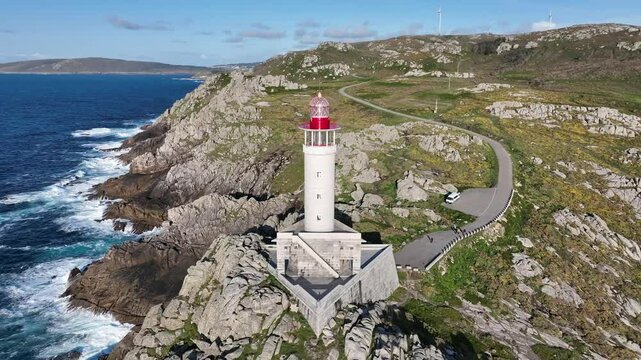 Lighthouse on Galicia's Rugged Coast