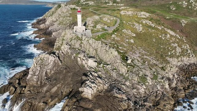 Lighthouse on Galicia's Rugged Coast