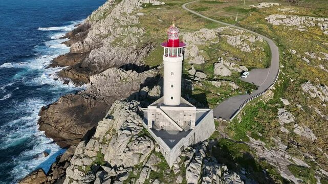 Lighthouse on Galicia's Rugged Coast