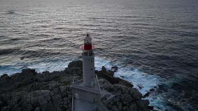 Lighthouse on Galicia's Rugged Coast