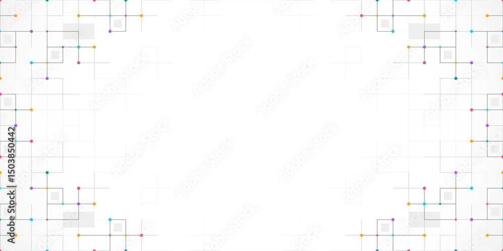 Poster minimalistic texture with linear squares pattern. creative idea of modern design with abstract geome