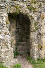View to old historic walls and ruins in Lewes Priory, UK © Cavan