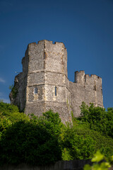 Beautiful view to medieval old historic castle in Lewes, UK © Cavan