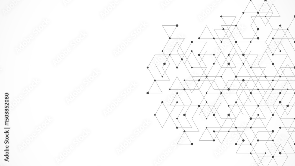 Poster creative idea of modern design with abstract geometric background. minimalistic texture with triangl