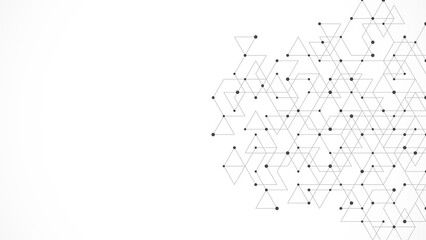 Fototapeta premium Creative idea of modern design with abstract geometric background. Minimalistic texture with triangles pattern