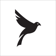 bird fly logo vector silhouette