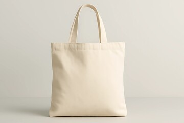 Blank Cream Canvas Tote Bag - Eco-Friendly Shopping and Style