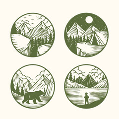 Obraz premium Nature Outdoor Illustration 