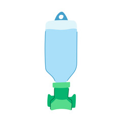 hazard eye wash station cartoon vector illustration