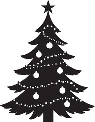 Christmas Tree Silhouette Set