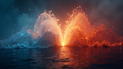 The Dance Glowing Particles of An Abstract Energy Flow