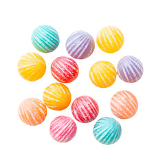 Colorful Striped Candy Balls Sweet Treats Delightful Sweets