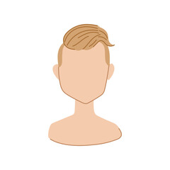 buzzcut hairstyles for kid boy cartoon vector illustration