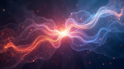 The Dance Glowing Particles of An Abstract Energy Flow