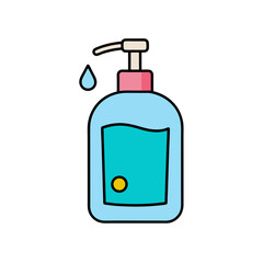 Cartoon Sanitizer Doodle Drawing