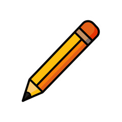Cartoon Pencil Doodle Icon Design
