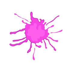 drip paint splatters cartoon vector illustration