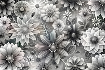 Obraz premium seamless floral background