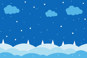 Fototapeta premium snowstorm fields vector illustration background 