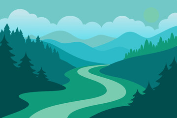 Fototapeta premium road in mountains