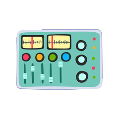 levers retro control panel cartoon vector illustration