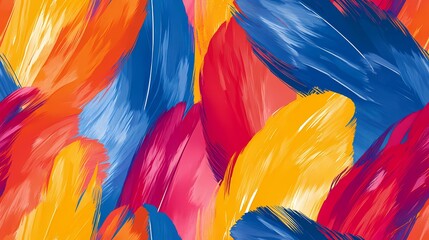 Parrot feather tile with multicolored details, suitable for exotic wallpaper, animal print products, and natural pattern compositions.