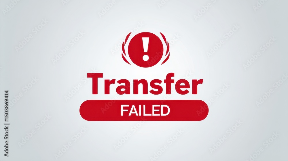 Poster red error message indicating 