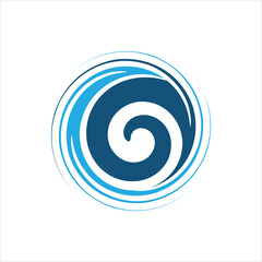 illustration spiral abstract logo vector
