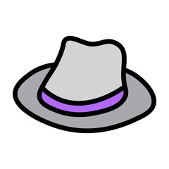 Hat Vector Filled Icon Design