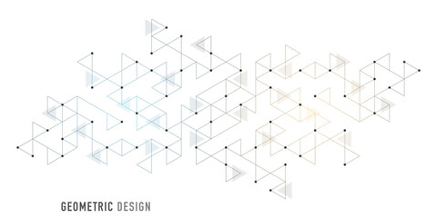 Abstract vector background with a geometric pattern of triangle shapes. Graphic design element 