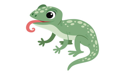 Modern Lizard Digital Illustration Design