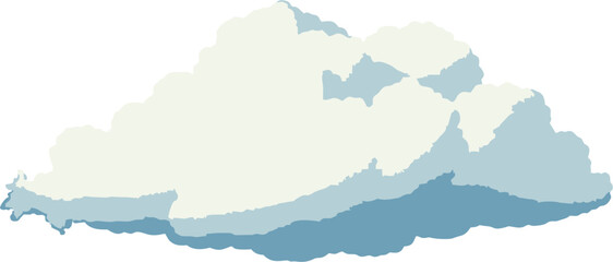 Vector Cloud of stormy night sky design illustration art