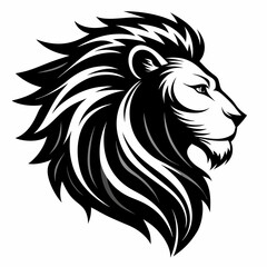 Obraz premium lion head silhouette
